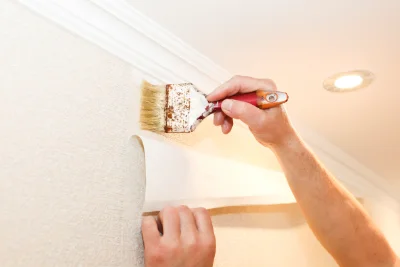 Pose de papier peint à Allègre-les-Fumades — revêtements muraux et toiles de verre